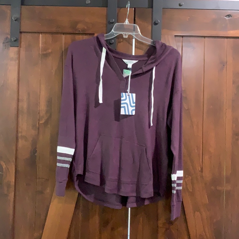 Purple Hooded Sweater